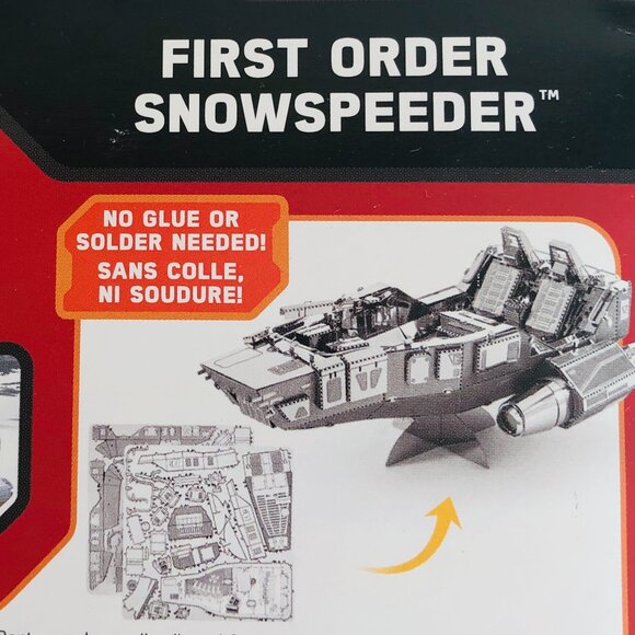 Metal Earth Star Wars 3D Model First Order Snowspeeder New Sealed  For Age 14+ - Picture 14 of 16